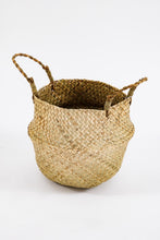 Load image into Gallery viewer, Woven Seagrass Belly Basket for Storage Plant #586
