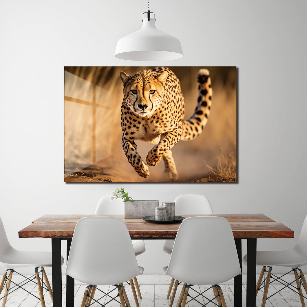 Tempered Glass Cheetah in Motion #72