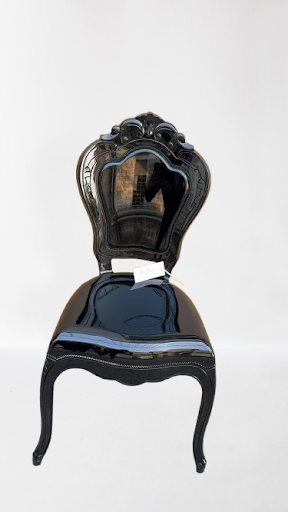4PC SET MODERN VOGUE BLACK ACRYLIC CHAIR #868