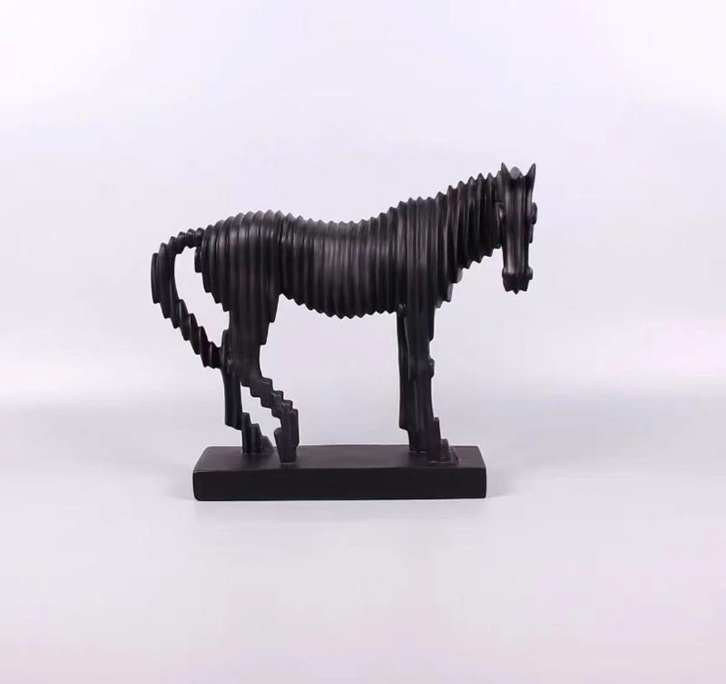 Black Decor Horse