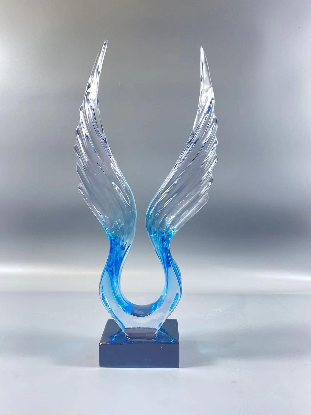 Light Blue Abstract Wings Decor #892